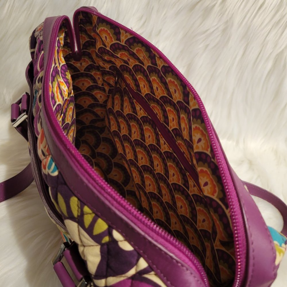 Vera Bradley “Plum Crazy” Satchel Bag - Picture 8 of 14